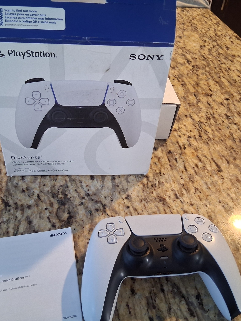 Sony DualSense Wireless Controller — White and Black Accents